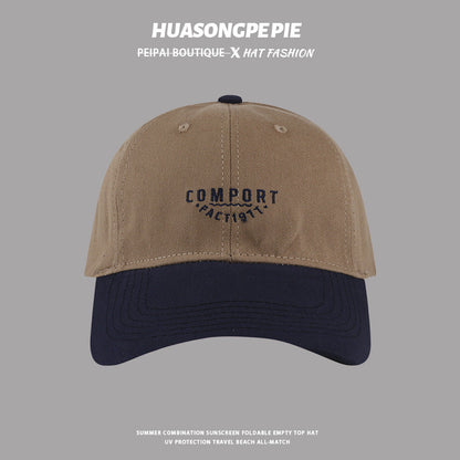 𝔽𝕦𝕤𝕚𝕠𝕟 𝔽𝕠𝕔𝕦𝕤 ✘ ２０２５ 年/美式嘻哈休閒春夏新款復古撞色字母老帽棒球帽