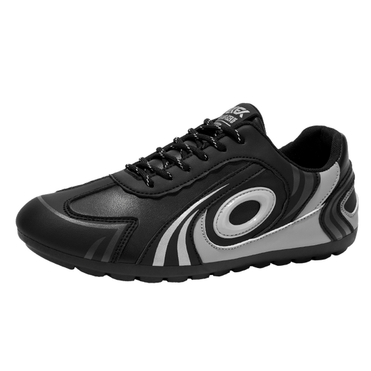 ♛𝔽𝕦𝕤𝕚𝕠𝕟 𝔽𝕠𝕔𝕦𝕤☢︎ᴄᴀꜱᴜᴀʟ ꜱɴᴇᴀᴋᴇʀ ♜ ✽𝟤𝟢𝟤𝟧✽秋冬新款運動旋渦烙印平底賽車運動鞋  男女款  情侶款 大🦶款 (39-46號) M27