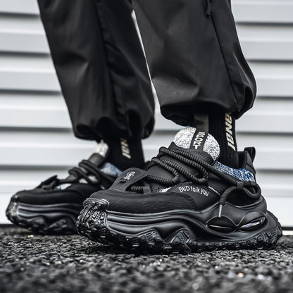 ♛𝔽𝕦𝕤𝕚𝕠𝕟 𝔽𝕠𝕔𝕦𝕤☢︎ᴄᴀꜱᴜᴀʟ ꜱɴᴇᴀᴋᴇʀ ♜ ✽𝟤𝟢𝟤𝟧✽秋冬新款運動氣墊隱形增高運動懶人鞋  男女款  情侶款 TX-801