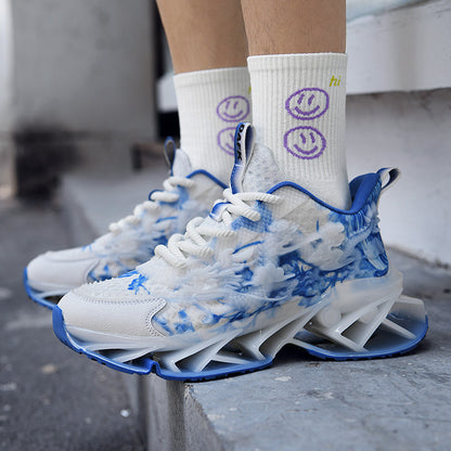 ♛𝔽𝕦𝕤𝕚𝕠𝕟 𝔽𝕠𝕔𝕦𝕤☢︎ᴄᴀꜱᴜᴀʟ ꜱɴᴇᴀᴋᴇʀ ♜ ✽𝟤𝟢𝟤𝟧✽春夏新款襪套透氣增高超彈力古風龍紋運動鞋   男女款  情侶款  CX23