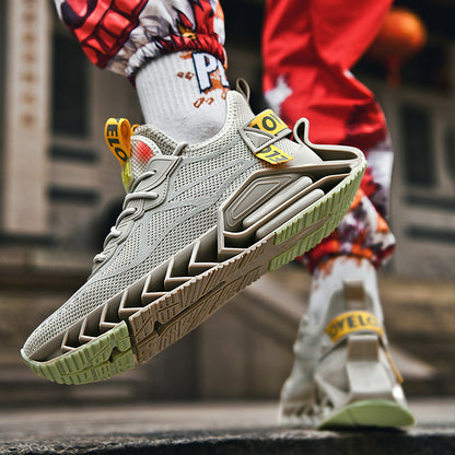 ♛𝔽𝕦𝕤𝕚𝕠𝕟 𝔽𝕠𝕔𝕦𝕤☢︎ᴄᴀꜱᴜᴀʟ ꜱɴᴇᴀᴋᴇʀ ♜ ✽𝟤𝟢𝟤𝟧✽春夏新款襪套透氣增高科技風運動鞋   男女款  情侶款  CX22