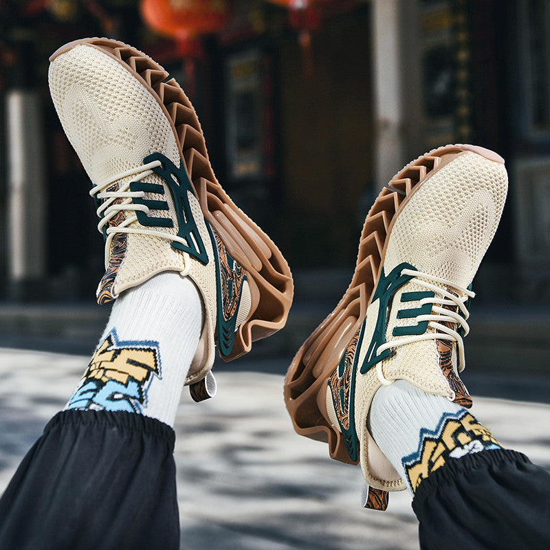 ♛𝔽𝕦𝕤𝕚𝕠𝕟 𝔽𝕠𝕔𝕦𝕤☢︎ᴄᴀꜱᴜᴀʟ ꜱɴᴇᴀᴋᴇʀ ♜ ✽𝟤𝟢𝟤𝟧✽春夏新款襪套透氣增高科技風運動鞋   男女款  情侶款  CX48