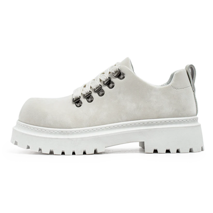 ♛𝔽𝕦𝕤𝕚𝕠𝕟 𝔽𝕠𝕔𝕦𝕤☢︎ᴄᴀꜱᴜᴀʟ ᴅʀᴇꜱꜱ ♜✽𝟤𝟢𝟤𝟧✽  春夏新款Monarch復古圓頭增高厚底皮鞋   中性男女款 ᴊᴅ𝟥𝟧