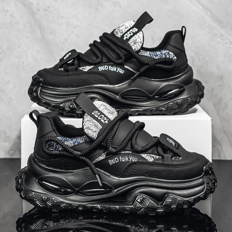 ♛𝔽𝕦𝕤𝕚𝕠𝕟 𝔽𝕠𝕔𝕦𝕤☢︎ᴄᴀꜱᴜᴀʟ ꜱɴᴇᴀᴋᴇʀ ♜ ✽𝟤𝟢𝟤𝟧✽秋冬新款運動氣墊隱形增高運動懶人鞋  男女款  情侶款 TX-801