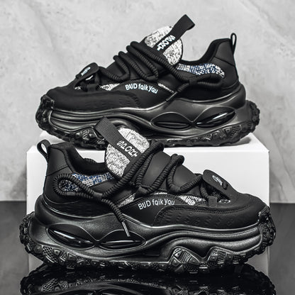 ♛𝔽𝕦𝕤𝕚𝕠𝕟 𝔽𝕠𝕔𝕦𝕤☢︎ᴄᴀꜱᴜᴀʟ ꜱɴᴇᴀᴋᴇʀ ♜ ✽𝟤𝟢𝟤𝟧✽秋冬新款運動氣墊隱形增高運動懶人鞋  男女款  情侶款 TX-801