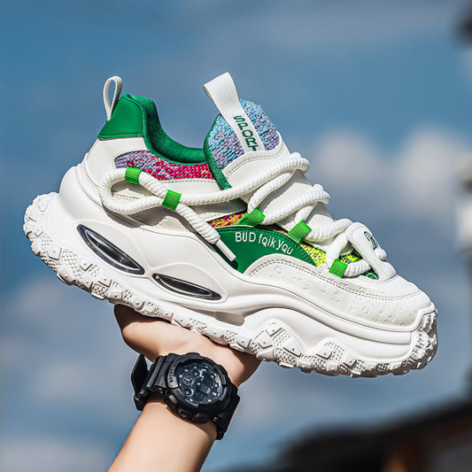 ♛𝔽𝕦𝕤𝕚𝕠𝕟 𝔽𝕠𝕔𝕦𝕤☢︎ᴄᴀꜱᴜᴀʟ ꜱɴᴇᴀᴋᴇʀ ♜ ✽𝟤𝟢𝟤𝟧✽秋冬新款運動氣墊隱形增高運動懶人鞋  男女款  情侶款 TX-801