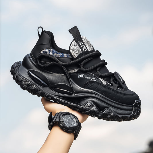 ♛𝔽𝕦𝕤𝕚𝕠𝕟 𝔽𝕠𝕔𝕦𝕤☢︎ᴄᴀꜱᴜᴀʟ ꜱɴᴇᴀᴋᴇʀ ♜ ✽𝟤𝟢𝟤𝟧✽秋冬新款運動氣墊隱形增高運動懶人鞋  男女款  情侶款 TX-801