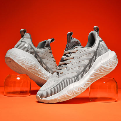 ♛𝔽𝕦𝕤𝕚𝕠𝕟 𝔽𝕠𝕔𝕦𝕤☢︎ᴄᴀꜱᴜᴀʟ ꜱɴᴇᴀᴋᴇʀ ♜✽𝟤𝟢𝟤𝟧✽春夏新款波浪紋鋸齒鞋底大支撐運動鞋   男女款 大🦶款 (39-47號)  ᴊᴀ𝟫𝟣