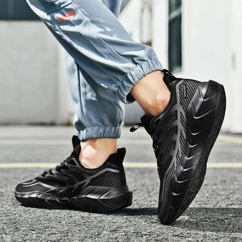 ♛𝔽𝕦𝕤𝕚𝕠𝕟 𝔽𝕠𝕔𝕦𝕤☢︎ᴄᴀꜱᴜᴀʟ ꜱɴᴇᴀᴋᴇʀ ♜ ✽𝟤𝟢𝟤𝟧✽春夏新款波浪紋鋸齒鞋底大支撐運動鞋   男女款 大🦶款 (39-47號)   ᴊᴀ𝟫𝟣