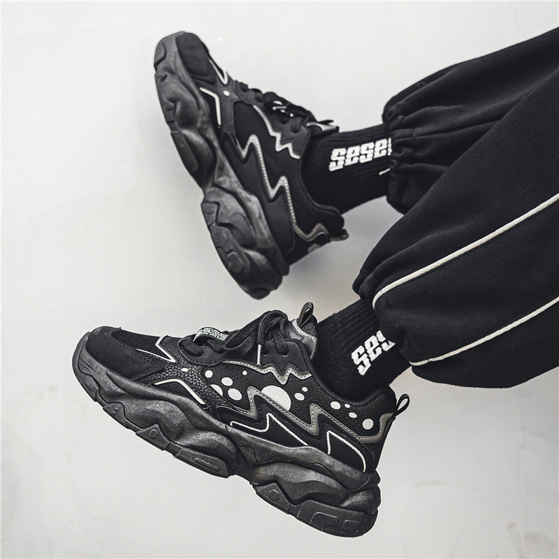 ♛𝔽𝕦𝕤𝕚𝕠𝕟 𝔽𝕠𝕔𝕦𝕤☢︎ᴄᴀꜱᴜᴀʟ ꜱɴᴇᴀᴋᴇʀ ♜ ✽𝟤𝟢𝟤𝟧✽春夏新款經典配色耐穿透氣厚底運動鞋   男女款 大🦶款 (39-45號)   Fs82