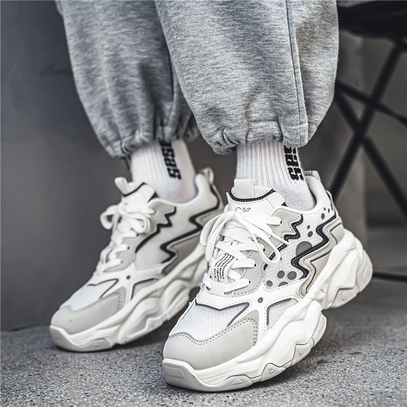 ♛𝔽𝕦𝕤𝕚𝕠𝕟 𝔽𝕠𝕔𝕦𝕤☢︎ᴄᴀꜱᴜᴀʟ ꜱɴᴇᴀᴋᴇʀ ♜ ✽𝟤𝟢𝟤𝟧✽春夏新款經典配色耐穿透氣厚底運動鞋   男女款 大🦶款 (39-45號)   Fs82