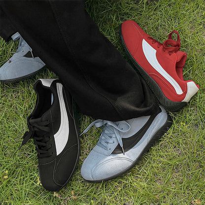 ♛𝔽𝕦𝕤𝕚𝕠𝕟 𝔽𝕠𝕔𝕦𝕤☢︎ᴄᴀꜱᴜᴀʟ ꜱɴᴇᴀᴋᴇʀ ♜✽𝟤𝟢𝟤𝟧✽春夏新款流線耐磨賽車運動鞋   男女款  YS01