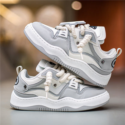 ♛𝔽𝕦𝕤𝕚𝕠𝕟 𝔽𝕠𝕔𝕦𝕤☢︎ꜱᴋᴀᴛᴇ ꜱʜᴏᴇꜱ  ♜✽𝟤𝟢𝟤𝟧✽ 春夏新款經典嘻哈配色ＯＥ板鞋 男女款 情侶款  大🦶款 (36-45號)  C01