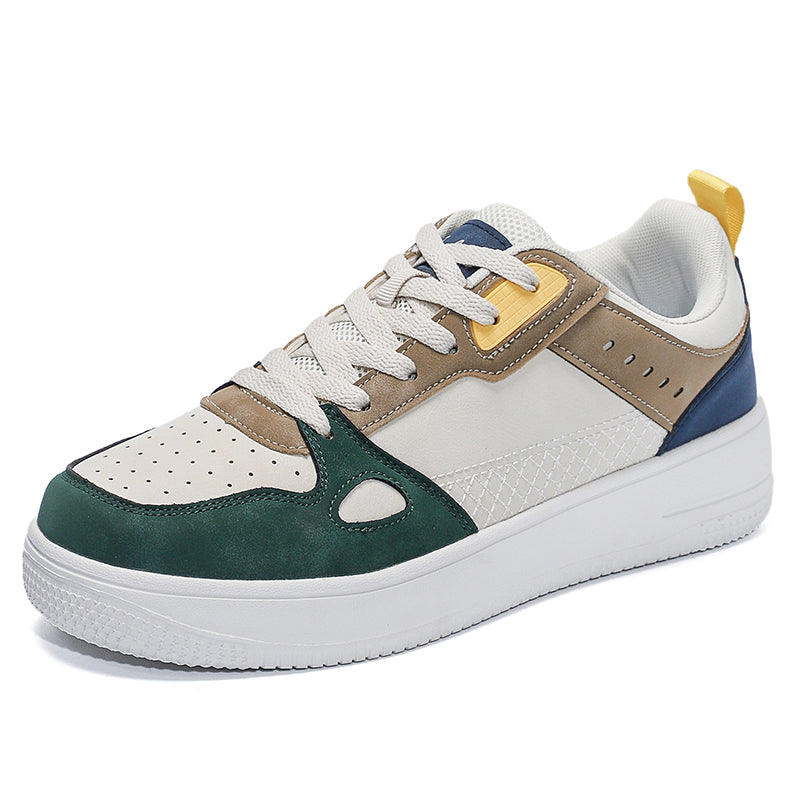 ♛𝔽𝕦𝕤𝕚𝕠𝕟 𝔽𝕠𝕔𝕦𝕤☢︎ꜱᴋᴀᴛᴇ ꜱʜᴏᴇꜱ♜ ✽𝟤𝟢𝟤𝟧✽春夏新款復古經典板鞋雙拼色增高板鞋   男女款 大🦶款 (39-47號)   x𝟫𝟢𝟨