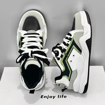 ♛𝔽𝕦𝕤𝕚𝕠𝕟 𝔽𝕠𝕔𝕦𝕤☢︎ꜱᴋᴀᴛᴇ ꜱʜᴏᴇꜱ ♜✽𝟤𝟢𝟤𝟧✽春夏新款復古配色包覆感超強運動板鞋   男女款 大🦶款 (39-45號)  L32