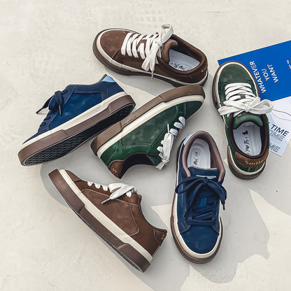 ♛𝔽𝕦𝕤𝕚𝕠𝕟 𝔽𝕠𝕔𝕦𝕤☢︎ꜱᴋᴀᴛᴇ ꜱʜᴏᴇꜱ ♜✽𝟤𝟢𝟤𝟧✽ 春夏新款時尚深色經典復古板鞋 男女款(39-46號) xɴ𝟪𝟧