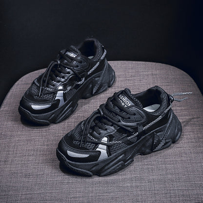 ♛𝔽𝕦𝕤𝕚𝕠𝕟 𝔽𝕠𝕔𝕦𝕤☢︎ꜰʟᴇxɪɴɢ-ꜱʜᴏᴇꜱ ♜✽𝟤𝟢𝟤𝟧✽ 春夏新款百搭厚底增高休閒鞋 女款  (35-40號） xʜ𝟢𝟣