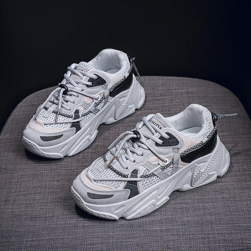 ♛𝔽𝕦𝕤𝕚𝕠𝕟 𝔽𝕠𝕔𝕦𝕤☢︎ꜰʟᴇxɪɴɢ-ꜱʜᴏᴇꜱ ♜✽𝟤𝟢𝟤𝟧✽ 春夏新款百搭厚底增高休閒鞋 女款  (35-40號） xʜ𝟢𝟣