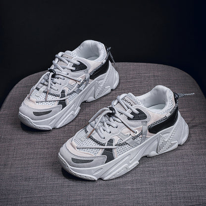 ♛𝔽𝕦𝕤𝕚𝕠𝕟 𝔽𝕠𝕔𝕦𝕤☢︎ꜰʟᴇxɪɴɢ-ꜱʜᴏᴇꜱ ♜✽𝟤𝟢𝟤𝟧✽ 春夏新款百搭厚底增高休閒鞋 女款  (35-40號） xʜ𝟢𝟣