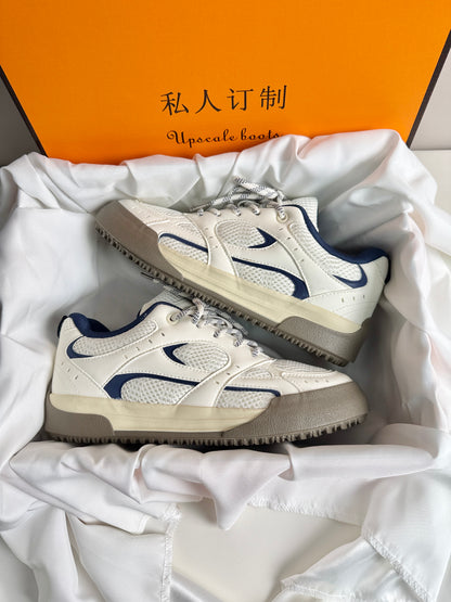 ♛𝔽𝕦𝕤𝕚𝕠𝕟 𝔽𝕠𝕔𝕦𝕤☢︎ᴄᴀꜱᴜᴀʟ ꜱɴᴇᴀᴋᴇʀ ♜✽𝟤𝟢𝟤𝟧✽ 春夏新款休閒透氣橡膠底復古配色運動鞋 男女款  xʙ𝟢𝟣𝟣