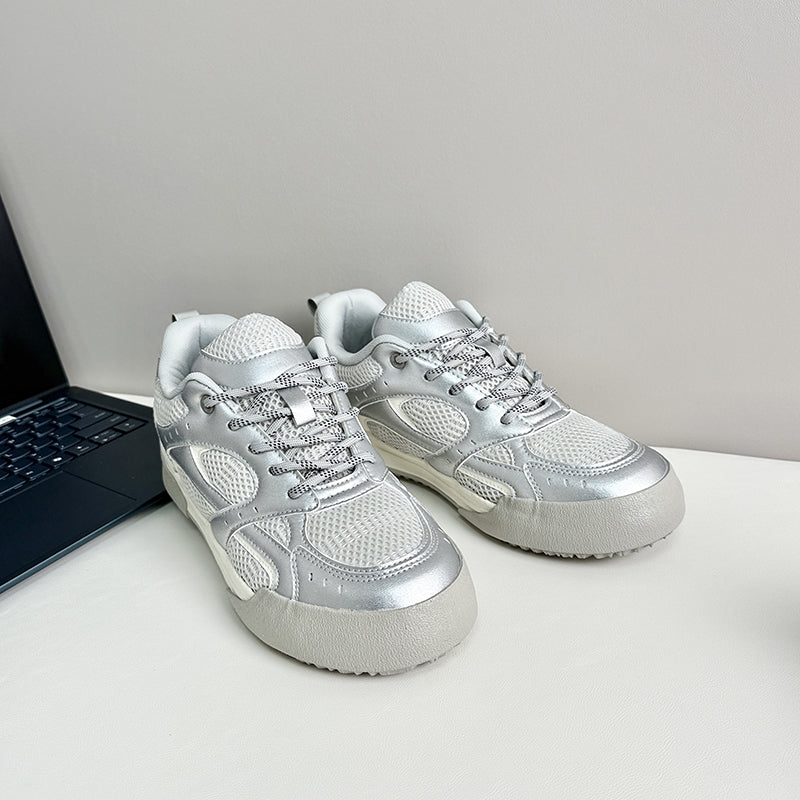 ♛𝔽𝕦𝕤𝕚𝕠𝕟 𝔽𝕠𝕔𝕦𝕤☢︎ᴄᴀꜱᴜᴀʟ ꜱɴᴇᴀᴋᴇʀ ♜ ✽𝟤𝟢𝟤𝟧✽ 春夏新款休閒透氣橡膠底復古配色運動鞋 男女款 xʙ𝟢𝟣𝟣