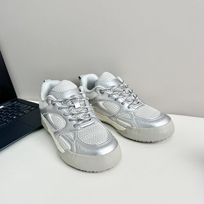 ♛𝔽𝕦𝕤𝕚𝕠𝕟 𝔽𝕠𝕔𝕦𝕤☢︎ᴄᴀꜱᴜᴀʟ ꜱɴᴇᴀᴋᴇʀ ♜ ✽𝟤𝟢𝟤𝟧✽ 春夏新款休閒透氣橡膠底復古配色運動鞋 男女款 xʙ𝟢𝟣𝟣