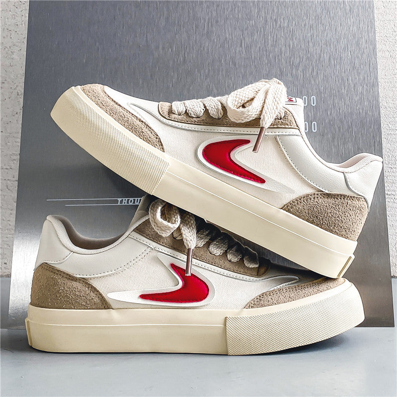 ♛𝔽𝕦𝕤𝕚𝕠𝕟 𝔽𝕠𝕔𝕦𝕤☢︎ꜱᴋᴀᴛᴇ ꜱʜᴏᴇꜱ ♜✽𝟤𝟢𝟤𝟧✽ 春夏新款麂皮迴旋復古配色板鞋 男女款  x𝟪ᴛ