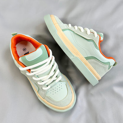 ♛𝔽𝕦𝕤𝕚𝕠𝕟 𝔽𝕠𝕔𝕦𝕤☢︎ꜱᴋᴀᴛᴇ ꜱʜᴏᴇꜱ ♜✽✽𝟤𝟢𝟤𝟧✽ 春夏新款陽光繽紛復古側裙板鞋 男女情侶款(35-44號)  xɴ𝟨𝟪