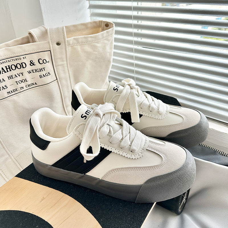 ♛𝔽𝕦𝕤𝕚𝕠𝕟 𝔽𝕠𝕔𝕦𝕤☢︎ꜱᴋᴀᴛᴇ ꜱʜᴏᴇꜱ ♜ ✽𝟤𝟢𝟤𝟧✽ 春夏新款時尚百搭橡膠底復古經典配色板鞋 男女情侶款 (35-44號) x𝟫𝟨𝟫