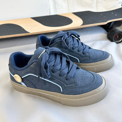 ♛𝔽𝕦𝕤𝕚𝕠𝕟 𝔽𝕠𝕔𝕦𝕤☢︎ꜱᴋᴀᴛᴇ ꜱʜᴏᴇꜱ ♜✽𝟤𝟢𝟤𝟧✽ 春夏新款時尚繽紛鈕扣版板鞋 男女情侶款(35-44號) xɴ𝟪𝟤