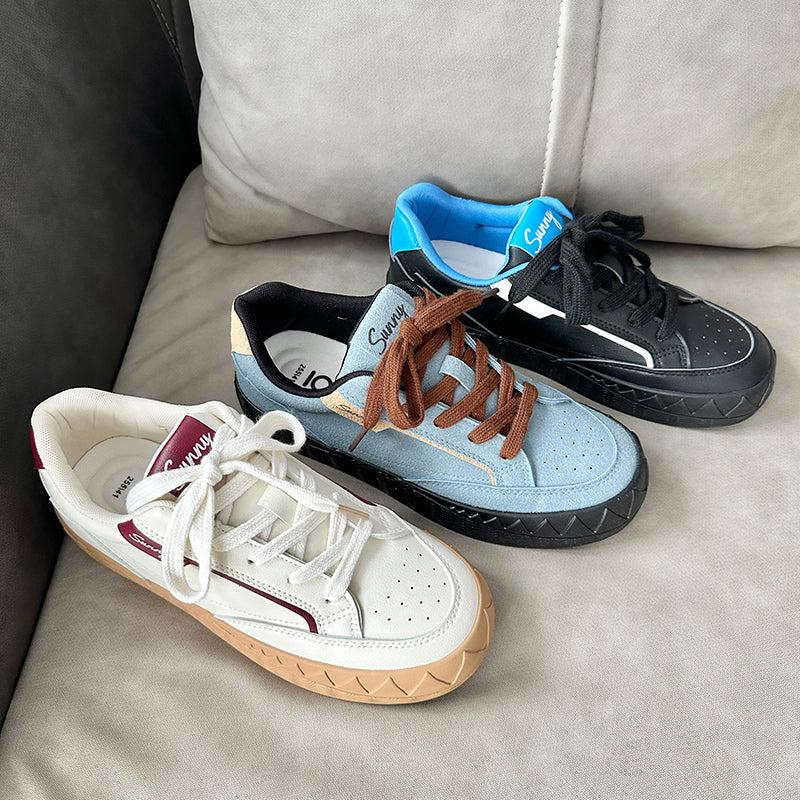 𝔽𝕦𝕤𝕚𝕠𝕟 𝔽𝕠𝕔𝕦𝕤 -ꜱᴋᴀᴛᴇ ꜱʜᴏᴇꜱ ✽𝟤𝟢𝟤𝟧✽ 春夏新款齒狀橡膠格菱底復古板鞋 男女款 x𝟣𝟪