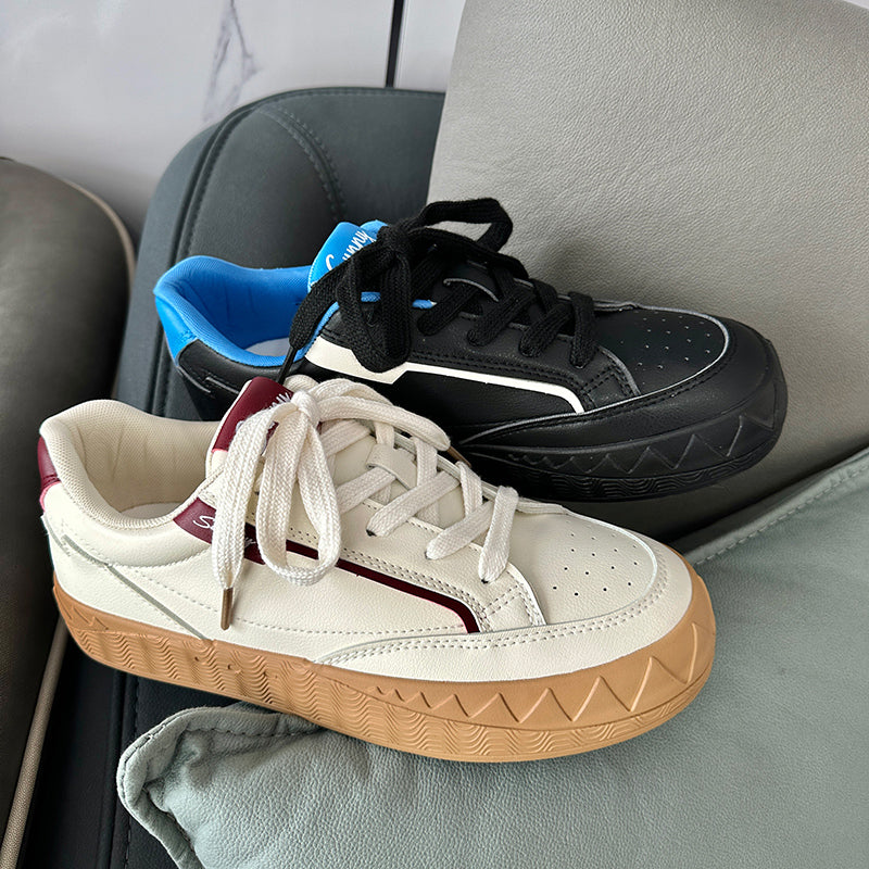 𝔽𝕦𝕤𝕚𝕠𝕟 𝔽𝕠𝕔𝕦𝕤 -ꜱᴋᴀᴛᴇ ꜱʜᴏᴇꜱ ✽𝟤𝟢𝟤𝟧✽ 春夏新款齒狀橡膠格菱底復古板鞋 男女款 x𝟣𝟪