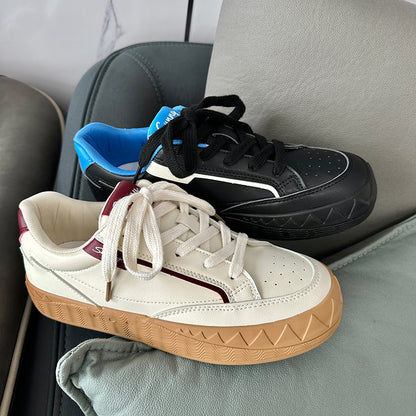 𝔽𝕦𝕤𝕚𝕠𝕟 𝔽𝕠𝕔𝕦𝕤 -ꜱᴋᴀᴛᴇ ꜱʜᴏᴇꜱ ✽𝟤𝟢𝟤𝟧✽ 春夏新款齒狀橡膠格菱底復古板鞋 男女款 x𝟣𝟪