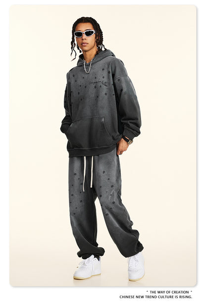 ♛𝔽𝕦𝕤𝕚𝕠𝕟 𝔽𝕠𝕔𝕦𝕤 ♛2025秋冬硬挺重磅復古水洗印花帽T G-87