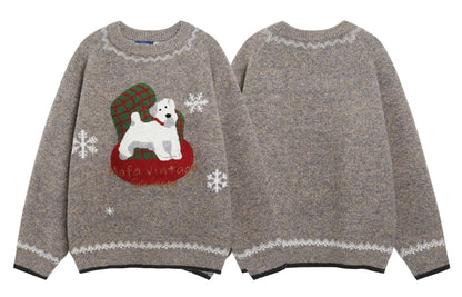 ⓀⓃⒾⓉ𒉽2025秋冬趣味小狗慵懶針織 K-33