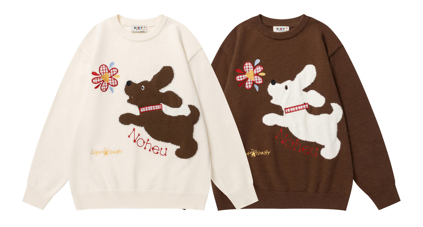 ⓀⓃⒾⓉ𒉽2025秋冬可愛小狗百搭針織 Y-12