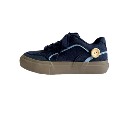 ♛𝔽𝕦𝕤𝕚𝕠𝕟 𝔽𝕠𝕔𝕦𝕤☢︎ꜱᴋᴀᴛᴇ ꜱʜᴏᴇꜱ ♜✽𝟤𝟢𝟤𝟧✽ 春夏新款時尚繽紛鈕扣版板鞋 男女情侶款(35-44號) xɴ𝟪𝟤