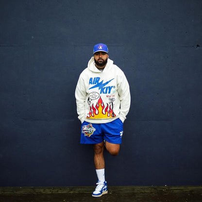 🔆𝔽𝕦𝕤𝕚𝕠𝕟 ☀ 𝔽𝕠𝕔𝕦𝕤 🔆美式棒球大聯盟潮牌AL短褲休閒運動超透氣四分褲沙灘褲男(6色）