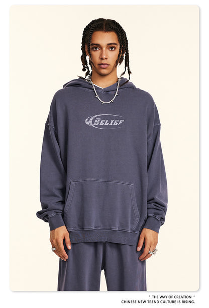 ♛𝔽𝕦𝕤𝕚𝕠𝕟 𝔽𝕠𝕔𝕦𝕤 ♛2025秋冬高磅復古水洗印花帽T 5-88