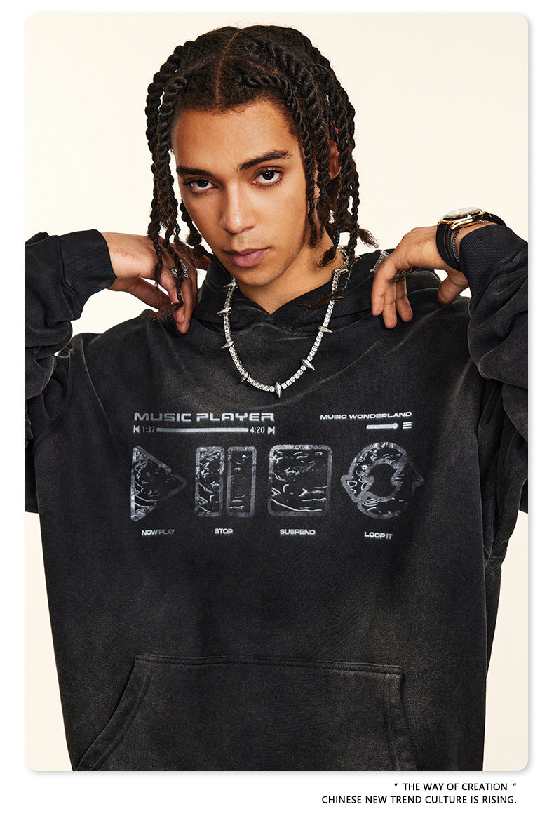 ♛𝔽𝕦𝕤𝕚𝕠𝕟 𝔽𝕠𝕔𝕦𝕤 ♛2025秋冬高磅復古水洗印花帽T B-19