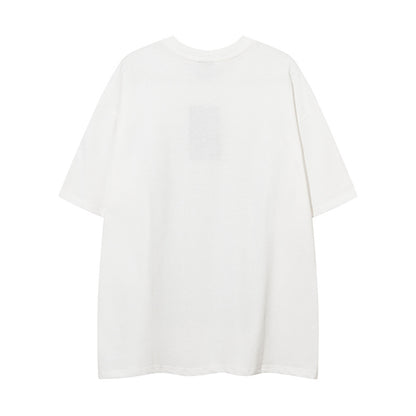 𝕃oose 𝔽it ☞𝟤𝟢𝟤𝟧 ☜美式復古設計感DAIL STYE少女圖案印花男女中性T-Shirt上衣 DA04