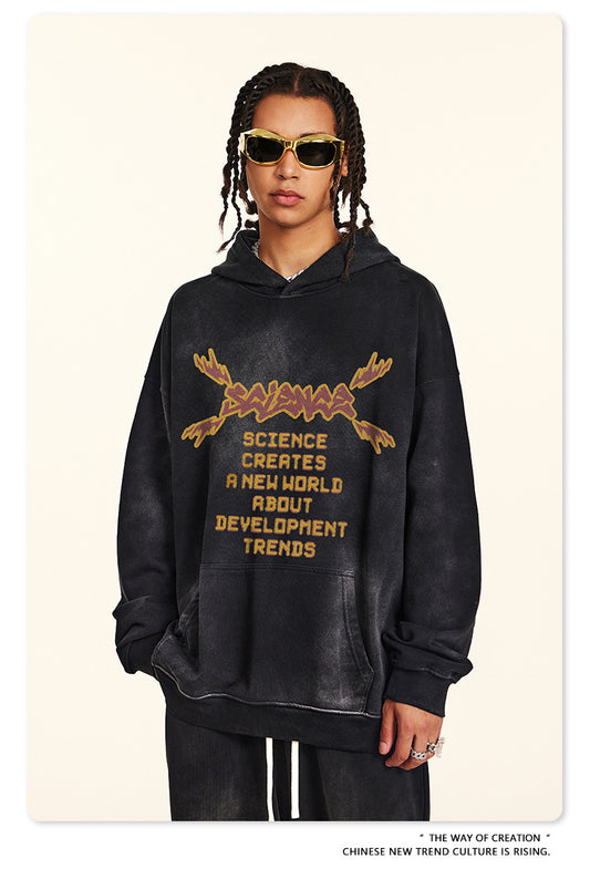 ♛𝔽𝕦𝕤𝕚𝕠𝕟 𝔽𝕠𝕔𝕦𝕤 ♛2025秋冬高磅復古水洗印花帽T 517