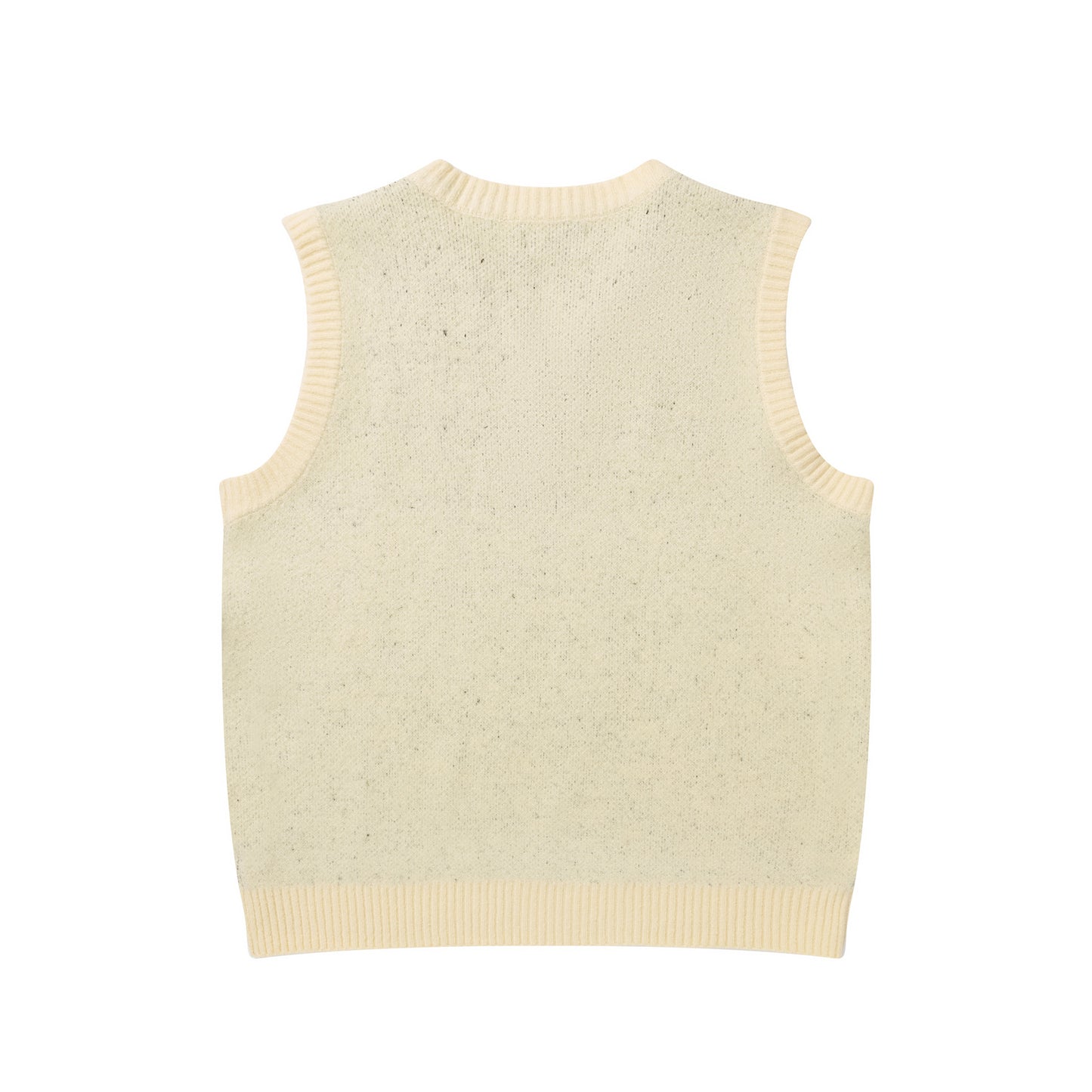 ⓀⓃⒾⓉ𒉽2025秋冬復古貓咪字母V領針織背心N-10