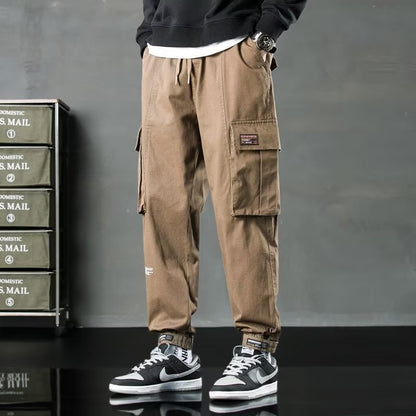 𖥟 𝔽𝕦𝕤𝕚𝕠𝕟 𝔽𝕠𝕔𝕦𝕤 ▓ 𝖜𝖔𝖗𝖐 𝖈𝖑𝖔𝖙𝖍𝖊𝖘 𖢘大碼多口袋工裝褲春秋季新款潮牌ins時尚痞帥束脚休閒褲 D-07