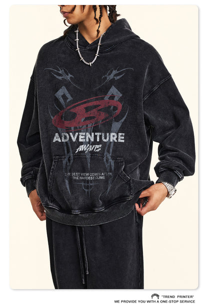 ♛𝔽𝕦𝕤𝕚𝕠𝕟 𝔽𝕠𝕔𝕦𝕤 ♛2025秋冬高磅復古水洗印花帽T B-88