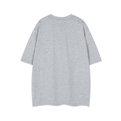 𝕃oose 𝔽it ☞𝟤𝟢𝟤𝟧 ☜美式復古小狗印花圓領男女中性 T-Shirt寬版上衣 DA-78