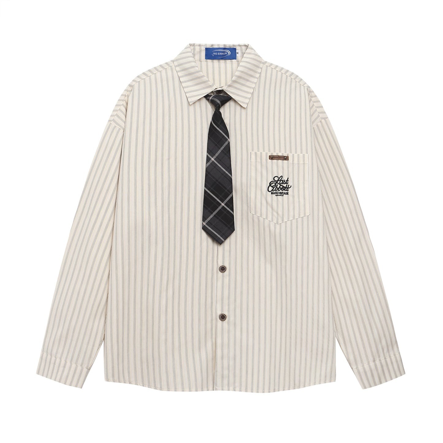 𝔼mbro 𝕊hirt𒉽2025秋冬領帶系列簡約襯衫外套IN-87