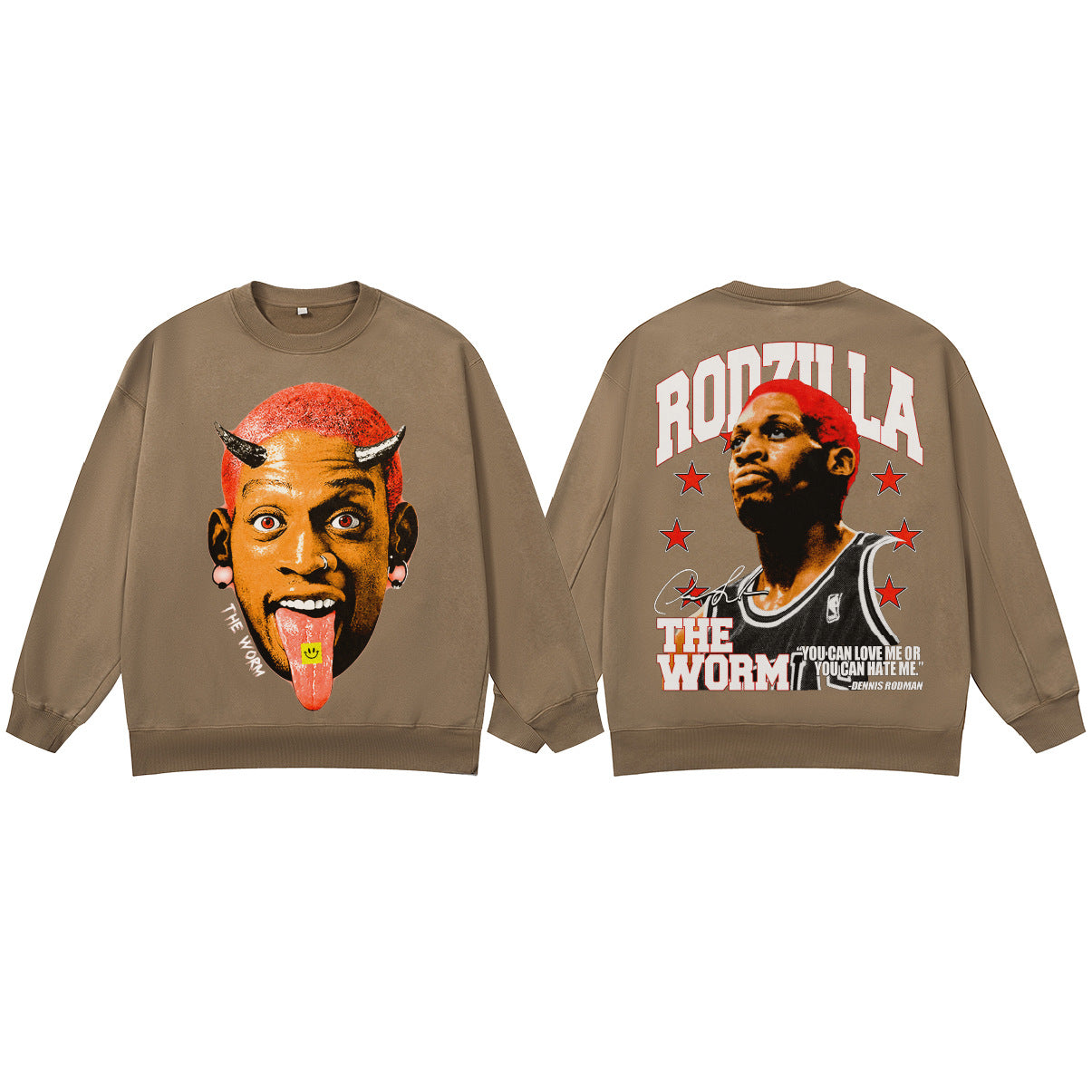 ♛𝔽𝕦𝕤𝕚𝕠𝕟 𝔽𝕠𝕔𝕦𝕤 ♛410G重磅水洗美式復古運動風圓領厚T  GH-43