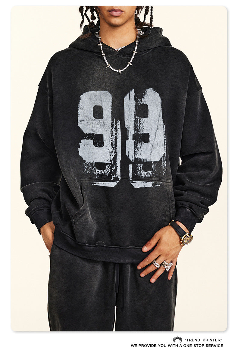 ♛𝔽𝕦𝕤𝕚𝕠𝕟 𝔽𝕠𝕔𝕦𝕤 ♛2025秋冬高磅復古水洗印花大學T B-03