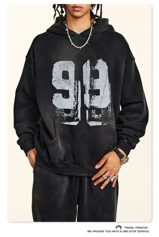 ♛𝔽𝕦𝕤𝕚𝕠𝕟 𝔽𝕠𝕔𝕦𝕤 ♛2025秋冬高磅復古水洗印花大學T B-03